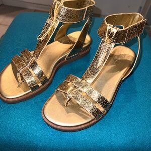 Franco Sarto Women's Greene Ankle Strap Flat Sandals Size 5